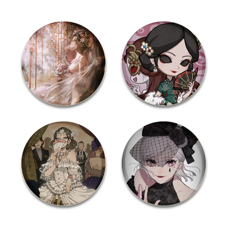 Game Anime Identity V Pins Handmade Cartoon Brooches Badge for Backpack Cothes Accessorie Anime Collection Badge Decoration Gift