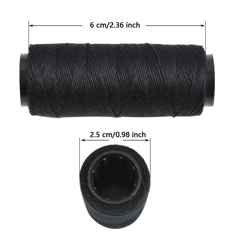 3/5 Rolls Sewing Threads Using for Hand Sewing Hair Extensions Making Wigs DIY (Black, Brown, Dark Brown, Beige, Khaki)