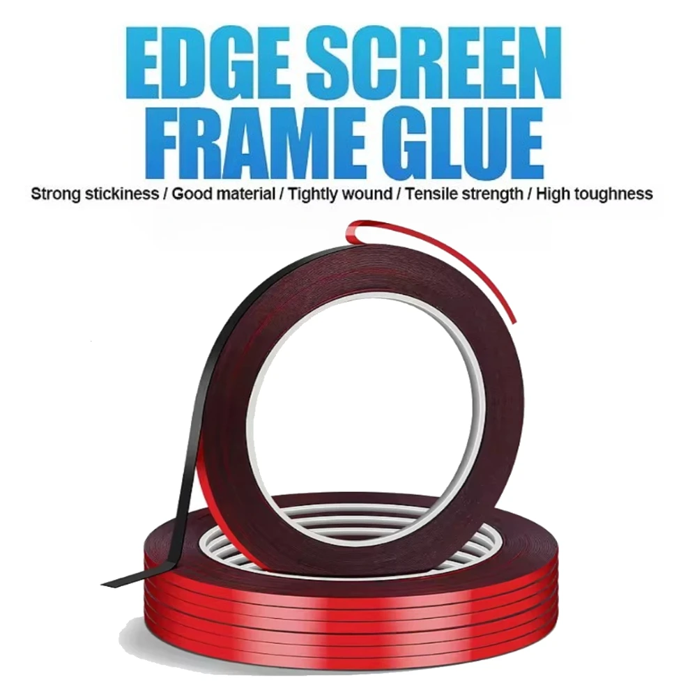 

10M 10mm Double Sided Sticky Foam Tape Curved Screen Sticker Traceless for Mobile Phone Display Repair Accessories