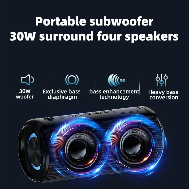 Portable Wireless Bluetooth Speaker Outdoor Waterproof Camping HiFi Stereo Subwoofer Soundbar Caixa De Som Колонка Bluetooth