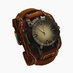 Westbull Mens Leather Quartz Wrist Watch With Box Packaging Punk Retro Strap Male Wrap Bracelets For Man Gift