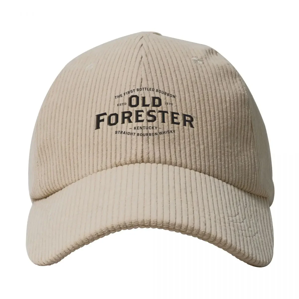 Old Forester Bourbon Corduroy Baseball Cap Snapback Cap Fashion Beach Sunscreen Woman Men's