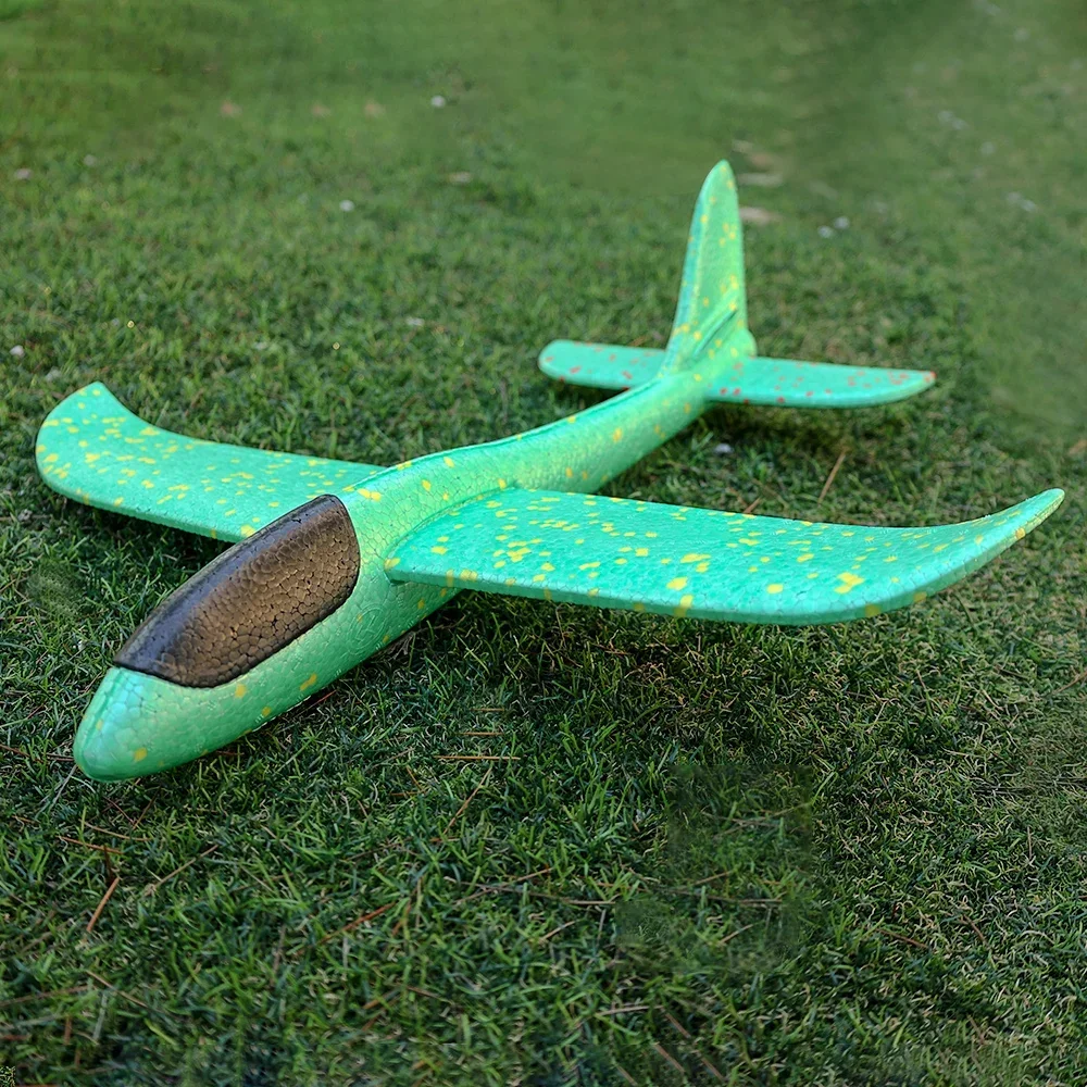 48cm aereo da lancio volante schiuma aliante giocattolo per bambini aerei da lancio aerei modello di aereo sport all'aria aperta giocattoli regalo di compleanno per bambini