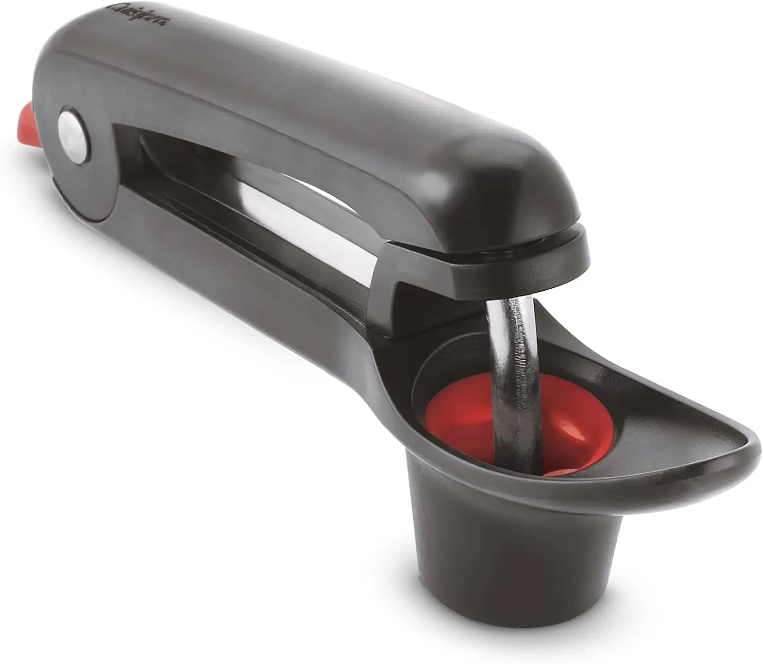 

Cherry Olive Pitter with Splash Guard and Silicone Holder, Easy One-Hand Operation
