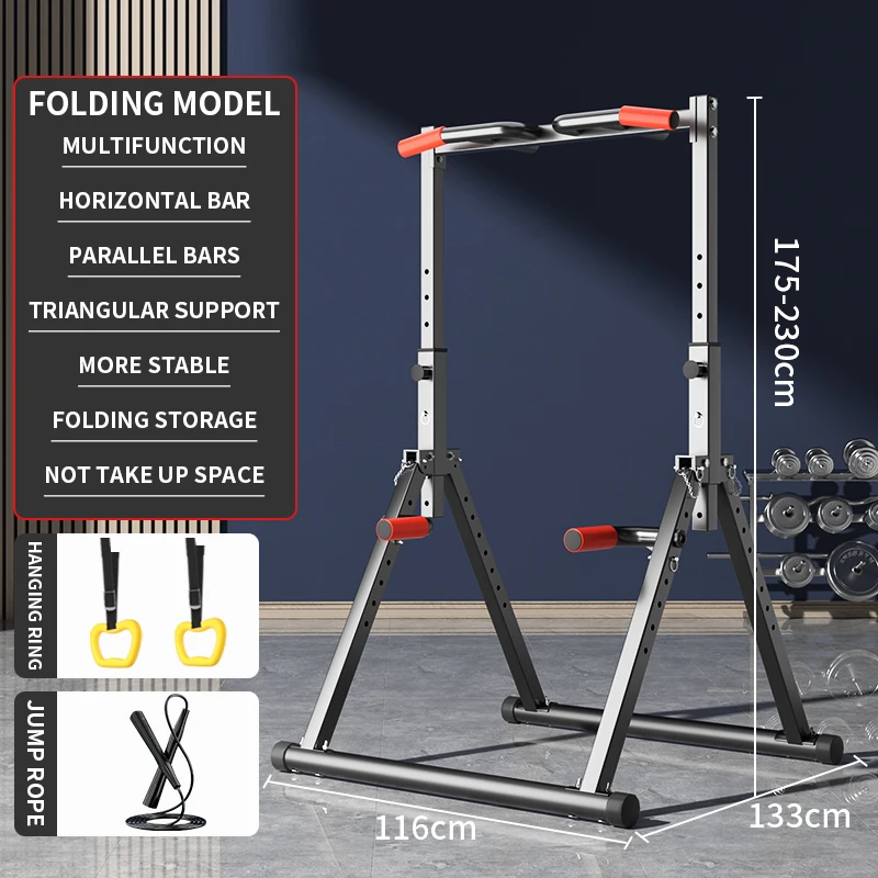 

Folding Horizontal Bar Multi-functional Indoor Home Courtyard Steel Pipe Telescopic Pull-up Without Punching Fitness Rack