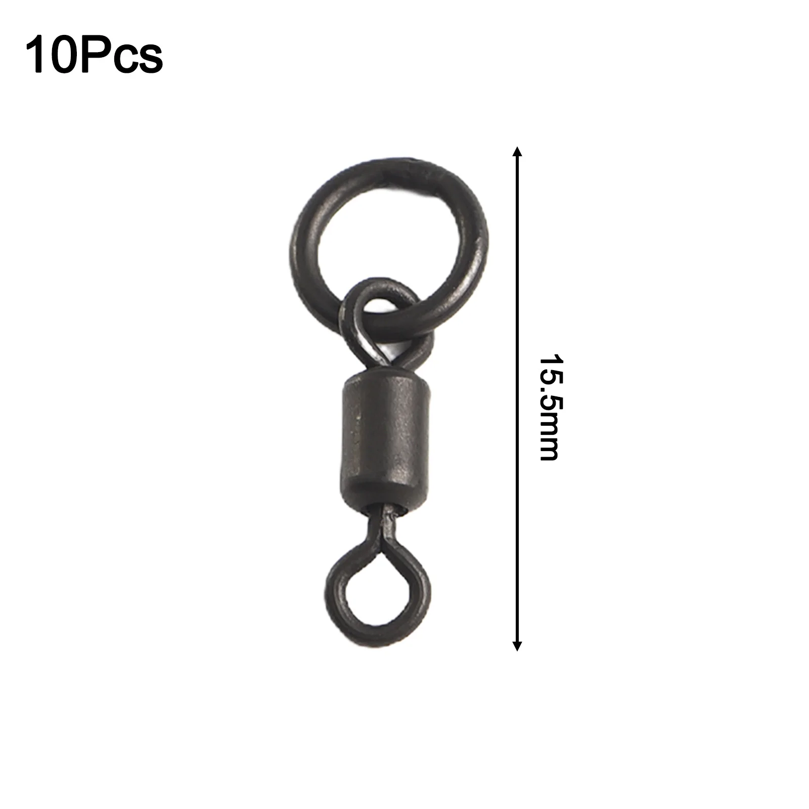 20pcs Carp Fishing Terminal Snap Swivels For Chod Rig Link With Solid Ring High-quality Stainless Steel Accessories