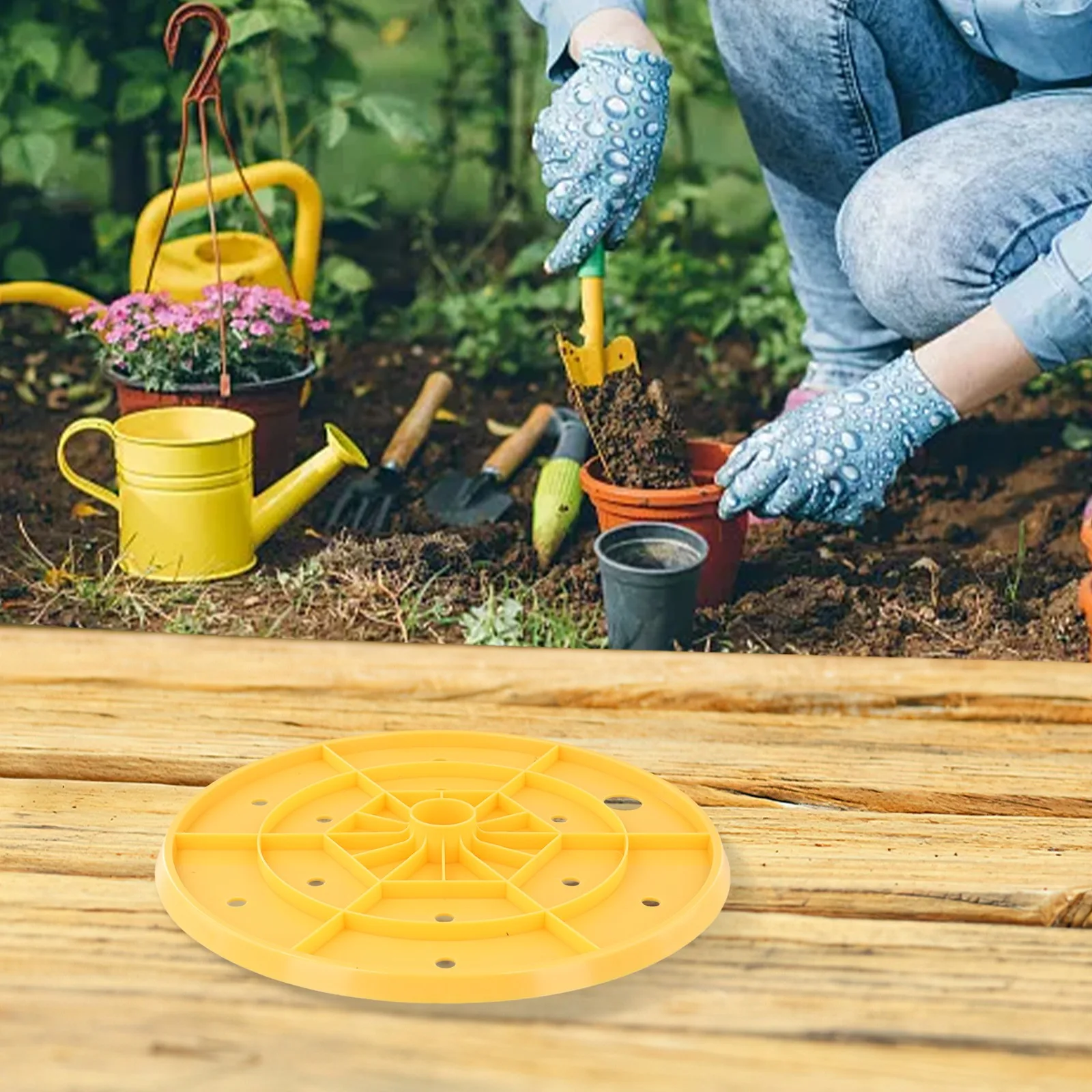 Effective Flower Pot Drainage 2 Inserts for Improved Soil Efficiency and Healthy for root Growth in Various Gardening Styles