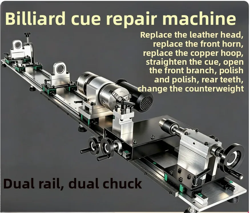 JY-2000/2 Multifunctional Billiard Cue Tip Repair Machine Snooker Pool Que Ferrule Replacement Cue Stick Straightener