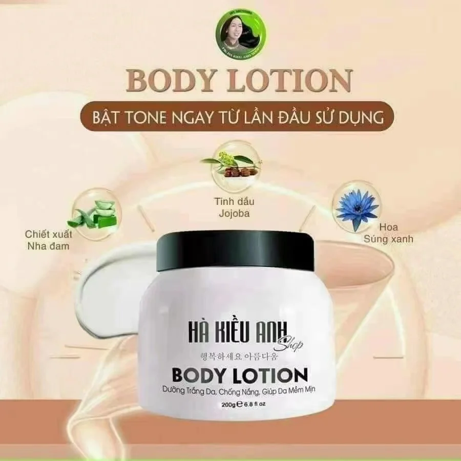 body ha kieu anh chinh hang 200gr Whitening Cream