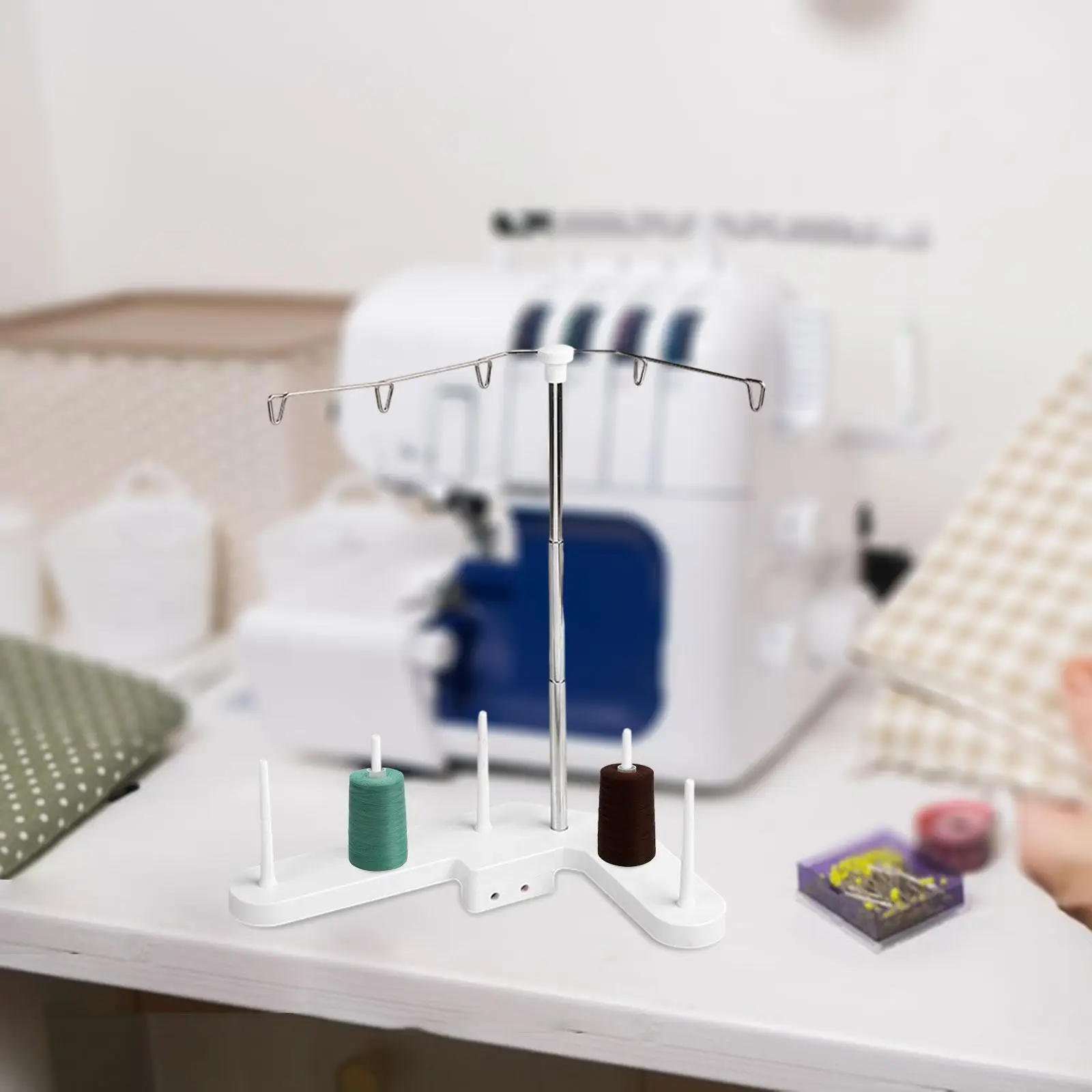 Thread Spool Holder Sewing Machine 5 Cone Simple to Use Thread Rack Household for Household Overcoat Machine Attachments