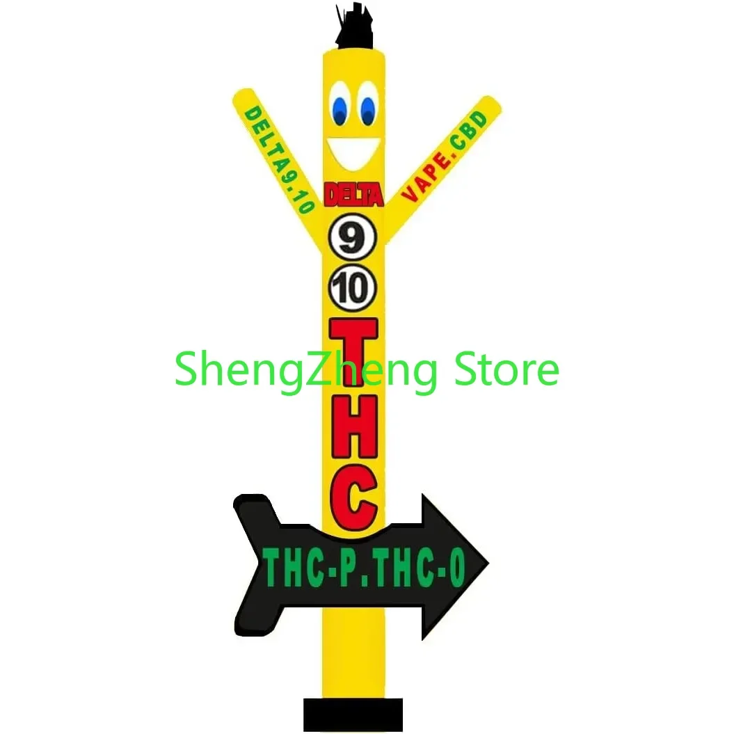 1Pcs 18ft Tall 9 10 Air Inflatable Tubeman Dancer VAPE Smoke Shop Dancing | Delta Outdoor Advertising (Blower Not Included