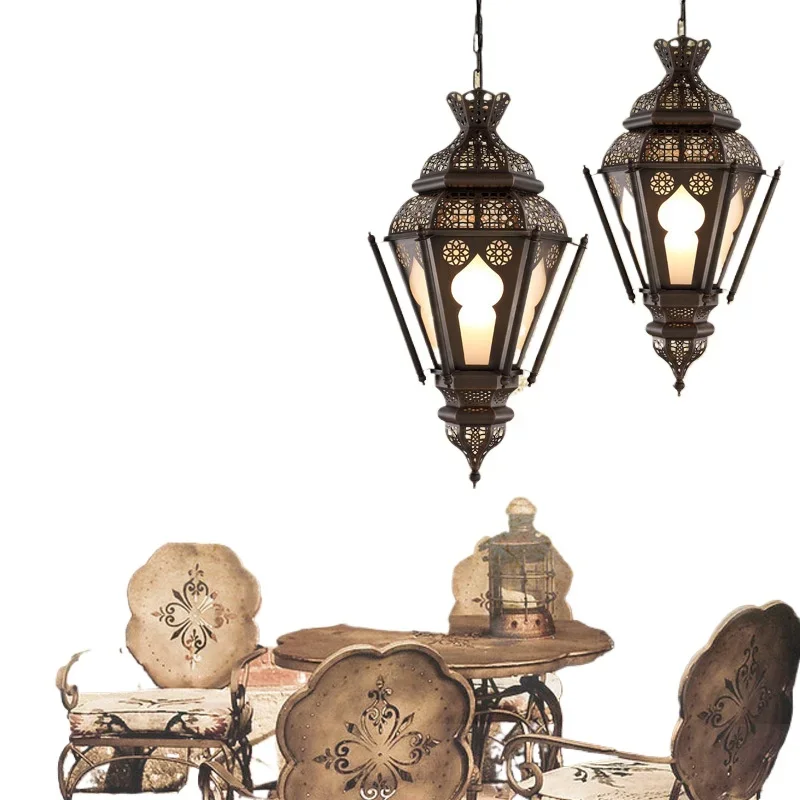 

Solder chandelier hollow carved chandelier South East Asia style