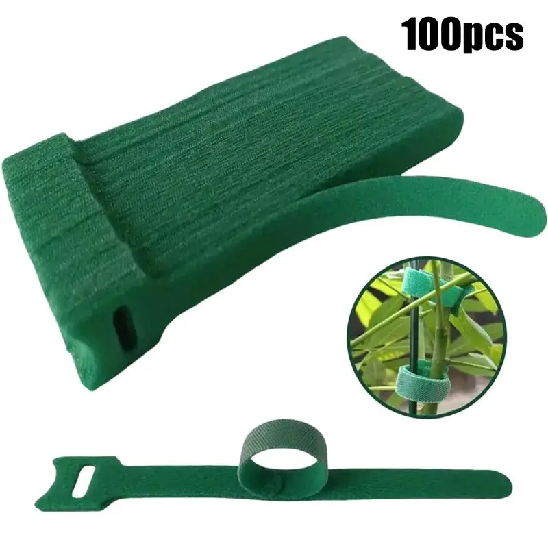 

Нейлоновые регулируемые противоскользящие многоразовые крючки для подвязки растений (50, 100, 200 шт.) для садоводства, подвязки к опорам и организации поддержки растений