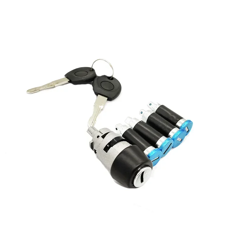 Ignition Lock Cylinder Barrel With Keys 357905855B Replacement for VW Golf Mk2 Mk3 Jetta Passat Corrado Transporter T4 Eurovan