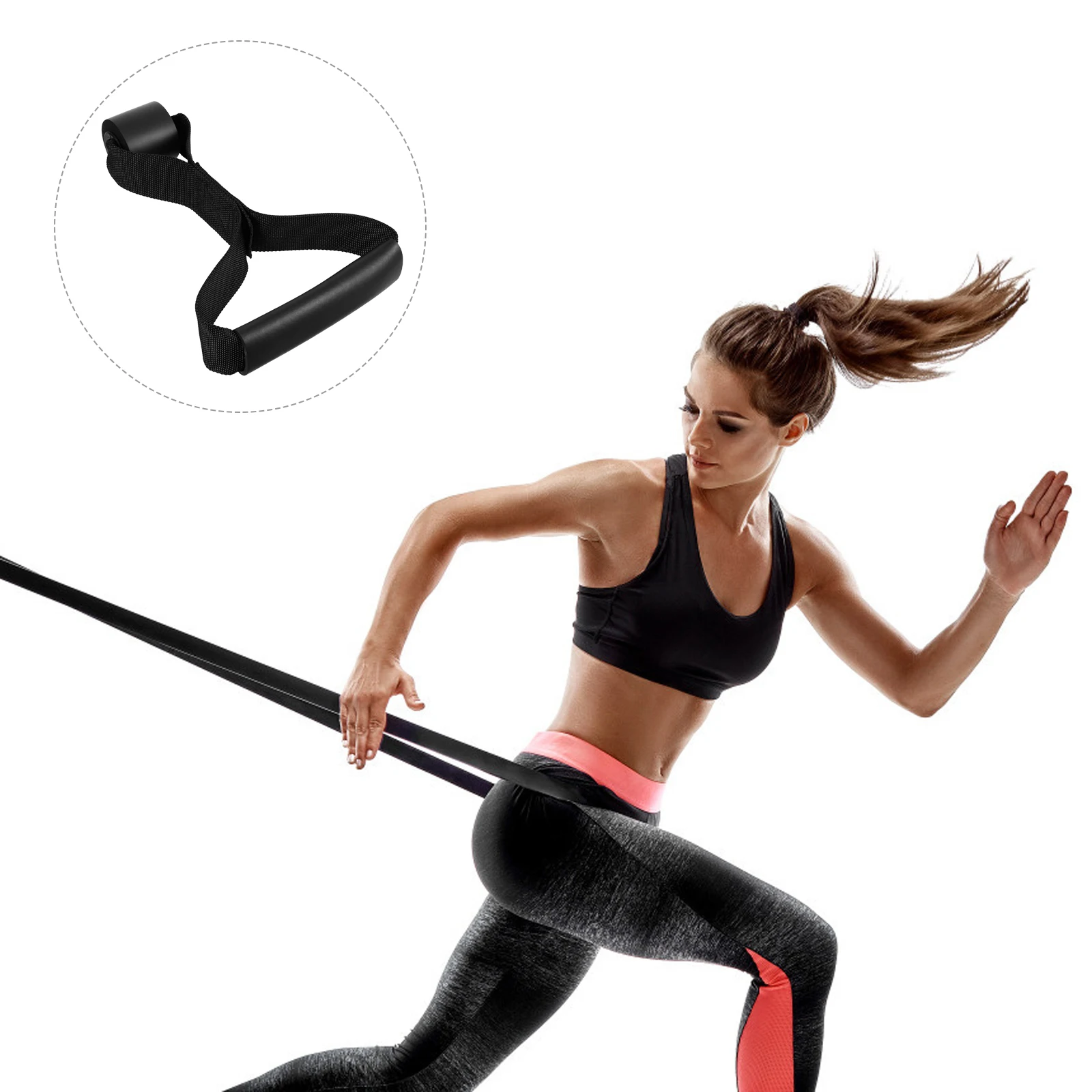 

Door Anchor Fitness Equipment Nylon Tension Rope Bands Pulling Supplies Sturdy Durable Home Office Use