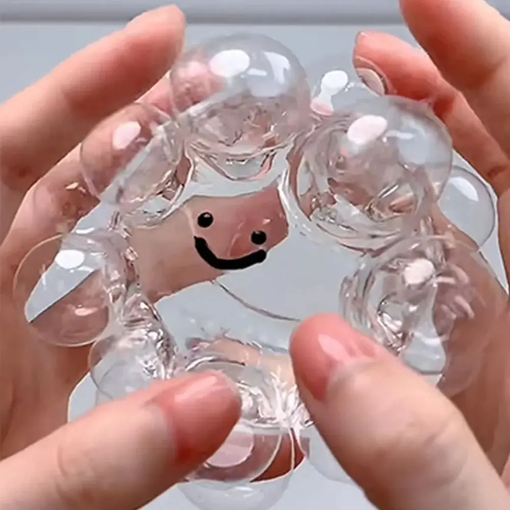 Squeezing Acne TPR Crystal Ball Solid Transparent Water Ball Pinching Toy Realistic Simulation Bubble Pinching Toy Kids Toys