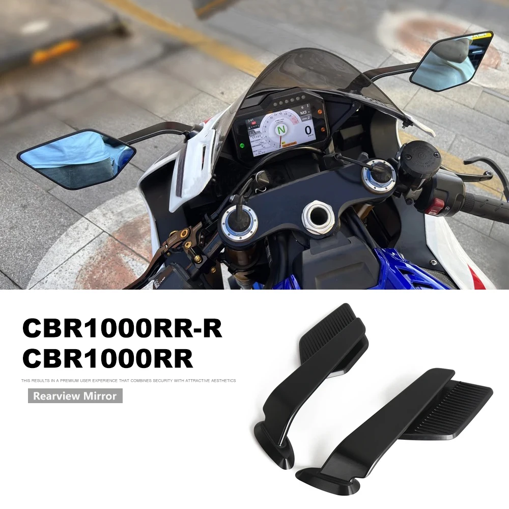 

For Honda CBR1000RR CBR1000RR-R CBR1000 RR RR-R Motorcycle Mirrors Modified Wind Wing Adjustable Rotating Rearview Mirror 2025