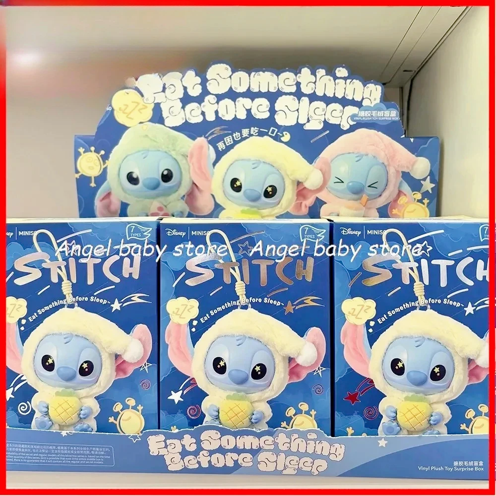 

New Stitch Eat Something Before Sleep Series Plush Blind Box Vinyl Toys Cute Doll Mystery Box Bag Pendant Decor Gift*