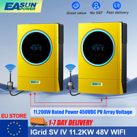 Easun 11.2KW Hybrid Solar Inverter 12KW MPPT 120A Solar Charger 230VAC Inverter 12.4KW PV Input 450VDC with Wifi