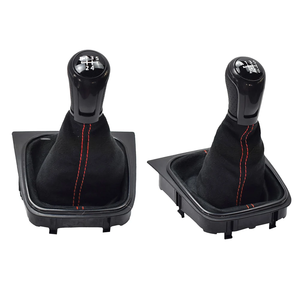 والعتاد رافعة تحول مقبض غطاء غبار للجولف 5 و 6 سرعة دليل ولجيتا MK3 الجلود عصا التروس التمهيد لتغييرات التروس السلسة #6