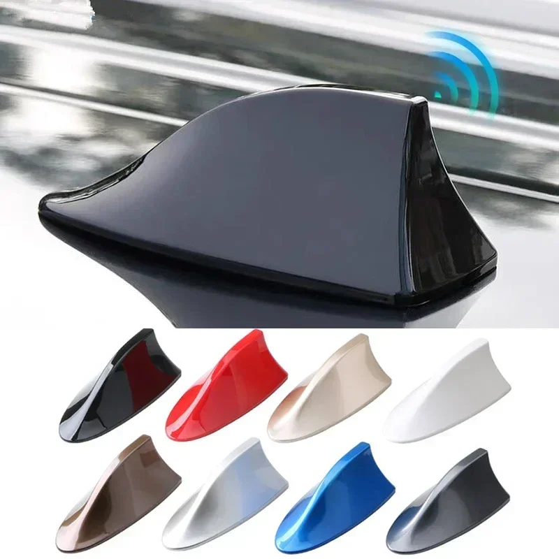 Universal Car Shark Fin Antenna Cover Base Replacement Radio Signal Aerials Roof Exterior Accessories Decoration Car Cool