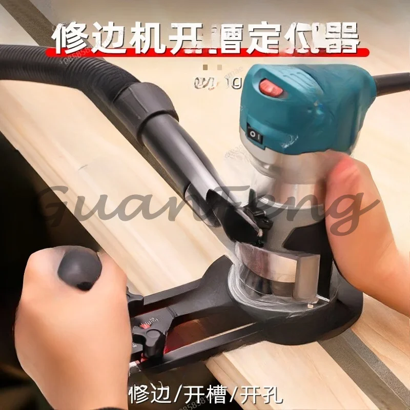 Woodworking trimmer Grooved woodworking board trimming milling chamfering auxiliary tool