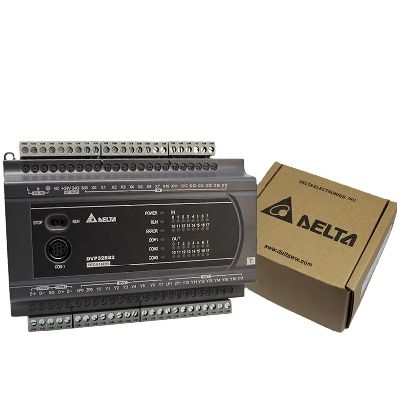 New  PLC DVP32ES200T 16DI/16DO NPN/24Vdc/0.5A Digital Amplifier Module Plc Programming Controller  DVP