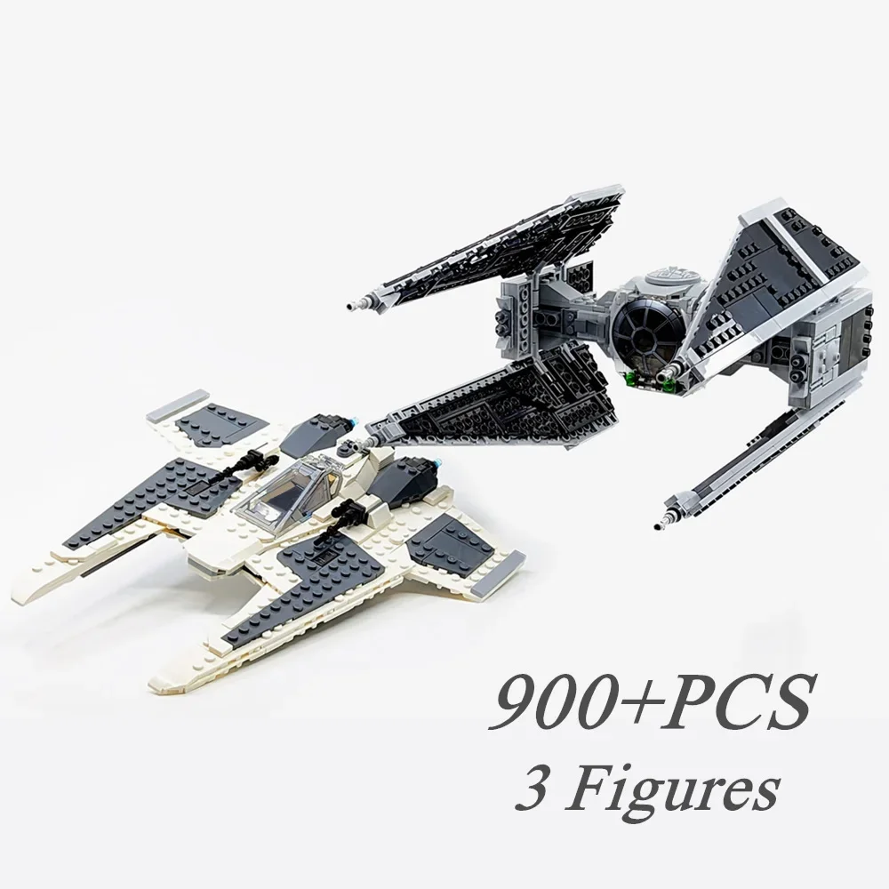 Galaxy Imperial Tie Battle-gnk Starfighters Space Bomber Interceptor Model Building Blocks Bricks Toys Kid Birthday Gift Set