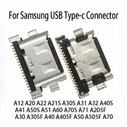 1/2/5 adet USB tip-c şarj portu dock konnektörü Samsung Galaxy A12 A20 A22 A21S A30S A31 A32 A40S A41 A50S A51 A60 A70S A71