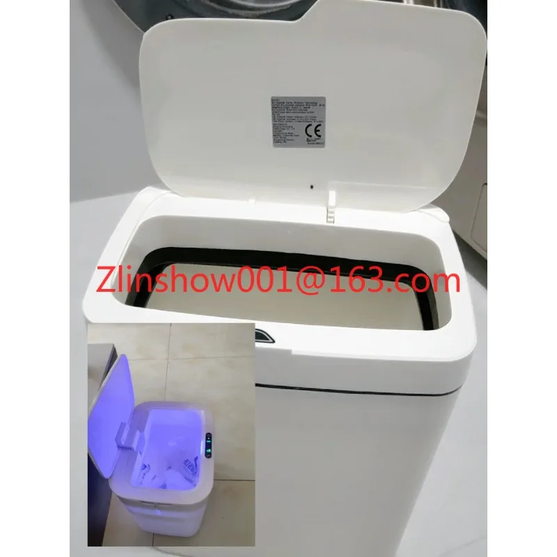 Intelligent induction trash can bag change household living room kitchen bathroom automatic waterproof with lid drawstring