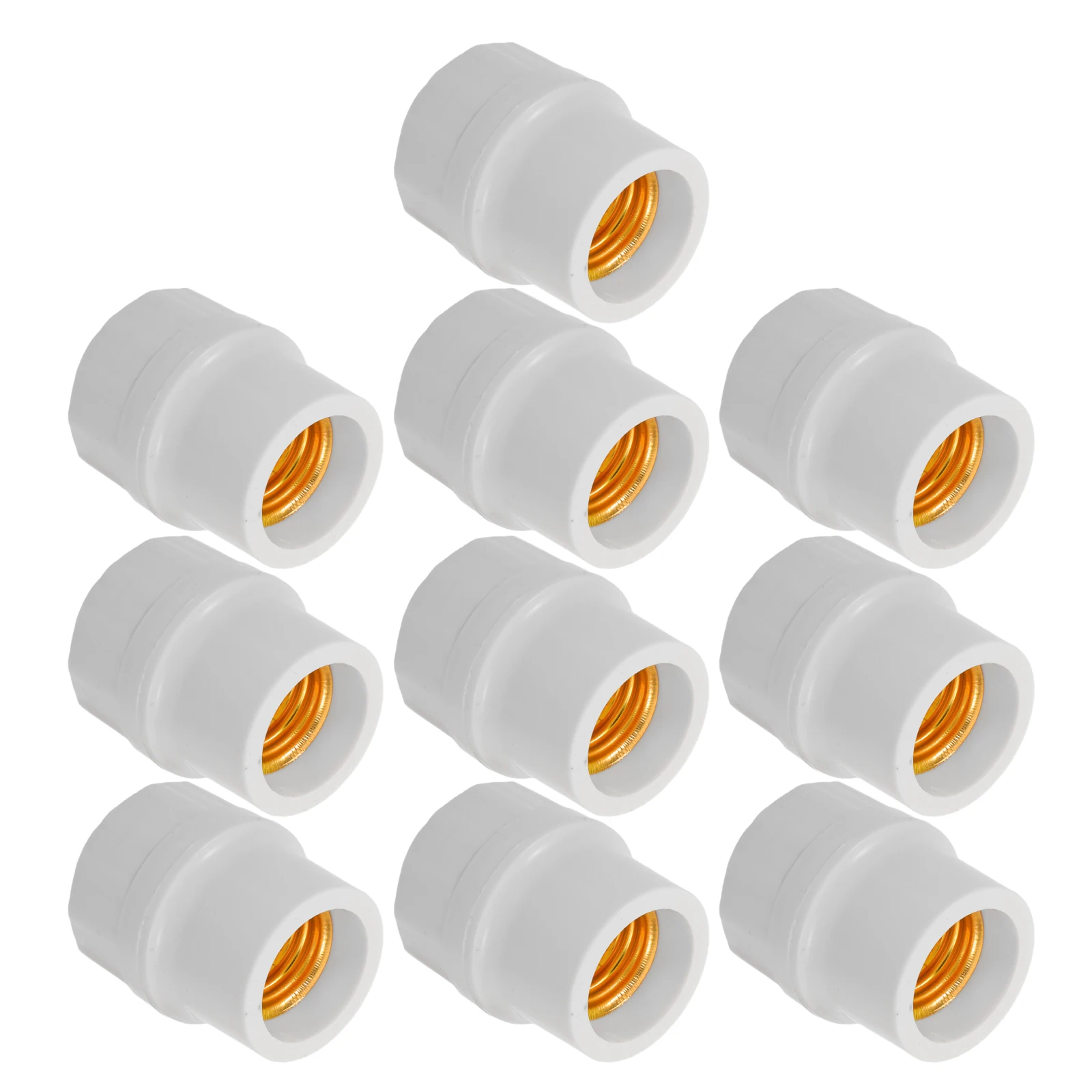 

10pcs E27 Lamp Base Socket Durable Pendant Light Bulb Holder Universal Screw Lamp Socket Replacement For Led Bulbs Home Office