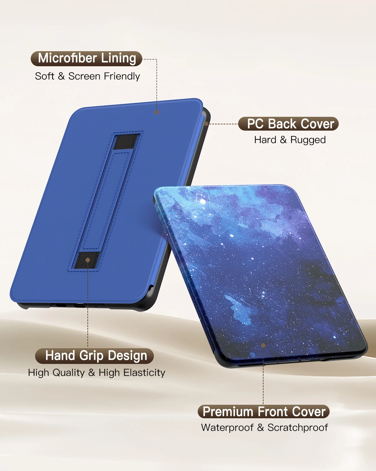 Etui MoKo na 7-calowy Kindle Paperwhite 12. generacji (2024) i Kindle Colorsoft Signature Edition (2024), lekka osłona z paskiem na rękę — zdjęcie produktu 3