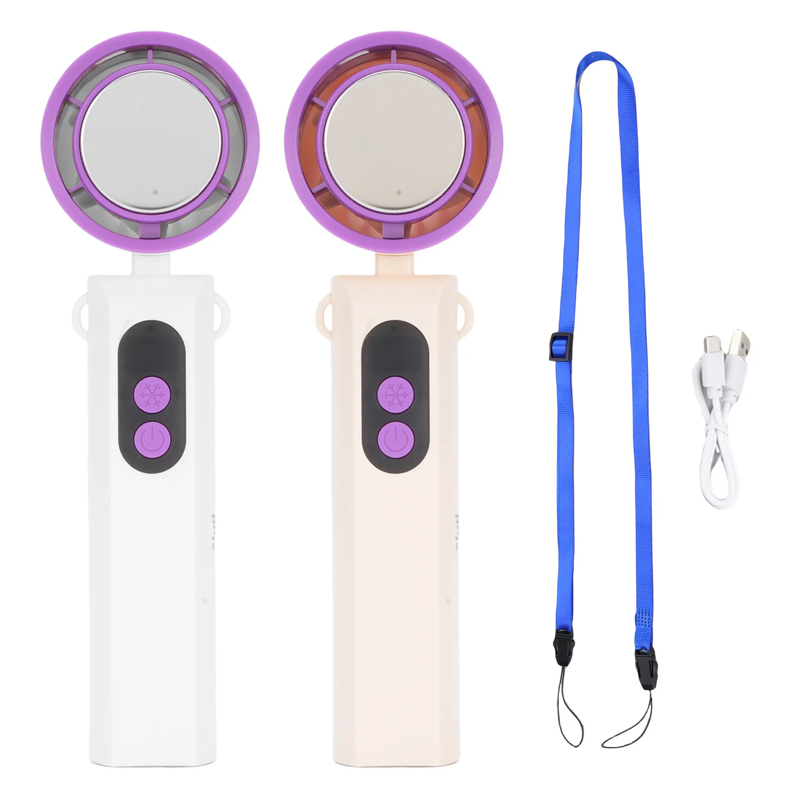 

Handheld Fan Portable Handheld Fan Ice Cooler High Speed USB Rechargeable Battery Life Digital Display for Outdoor