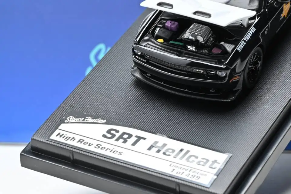 スタンスハンターズ-1-64-チャレンジャー-srt-ヘルキャット-テキサス州警察隊-ダイキャストモデルカー