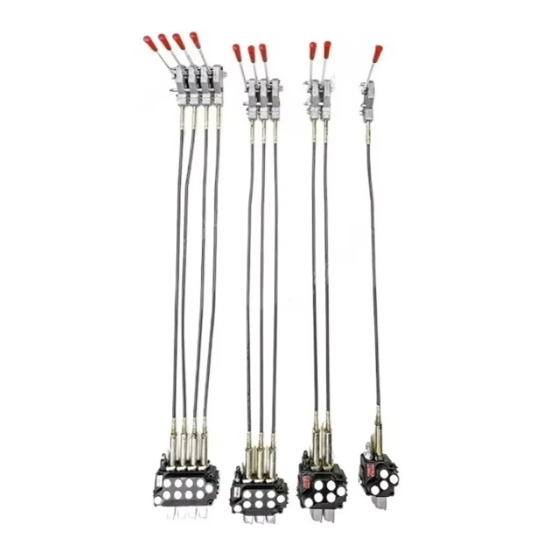 Pull-wire Hydraulic Multi-way Valve ZT12 for Remote Control Manual Tractor Hydraulic Modified Multi-way Reversing Valve