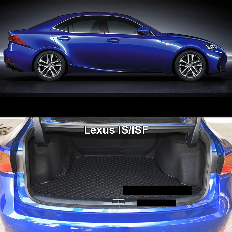 2017 for lexus is is200t is350 is300h leather car trunk mat cargo liner 2005-2019 2018 2017 accessories interior styling