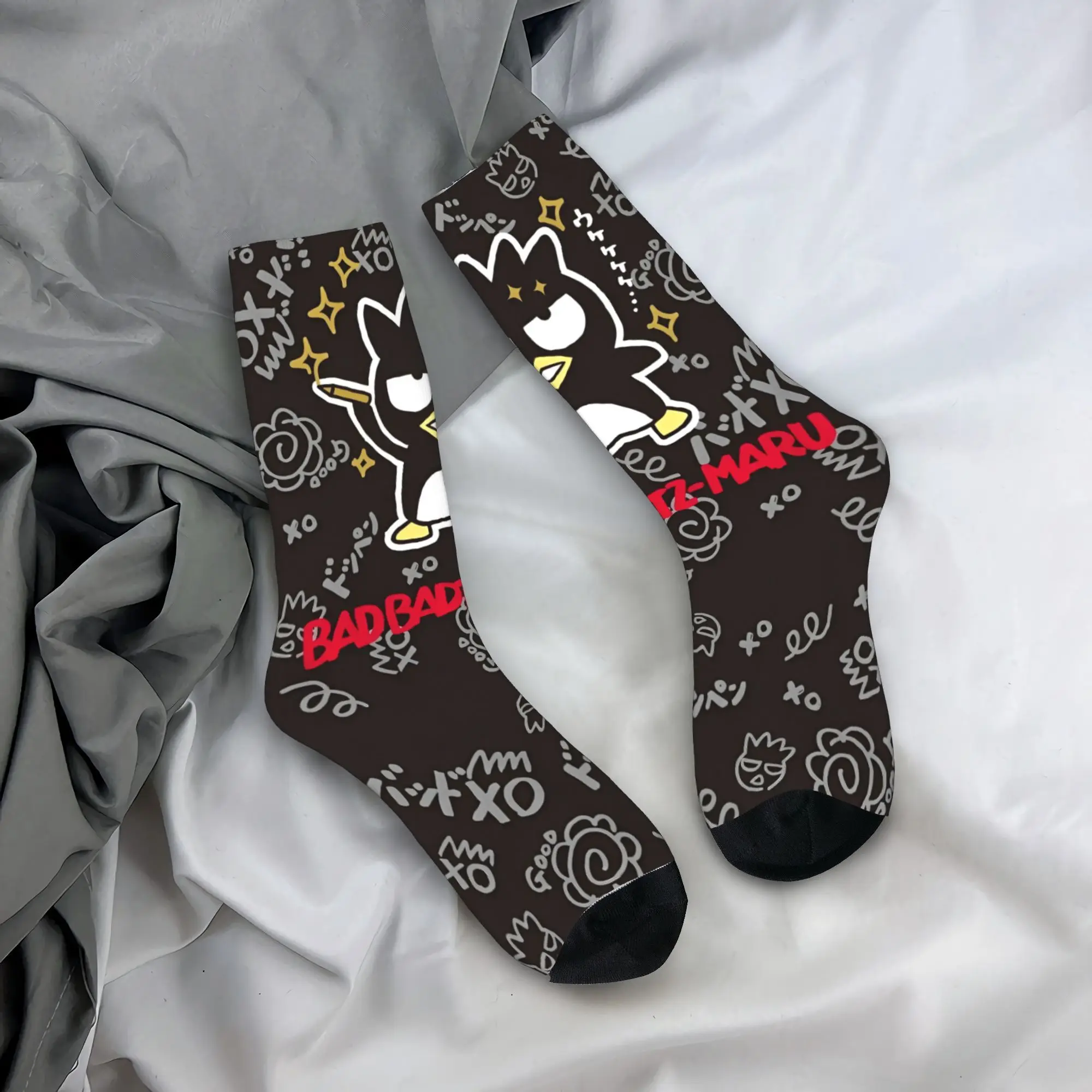 

Bad Badtz Maru аниме чулки мужские носки с пингвином удобные новые носки зимние уличные антибактериальные носки с узором подарок