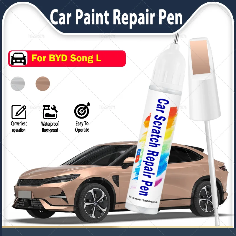

For BYD Song L 2023-2025 B6 Paint Repair Pen Touch Up Scratch Remover Auto Accessories White Orange Scratch Scratch Repair Agent