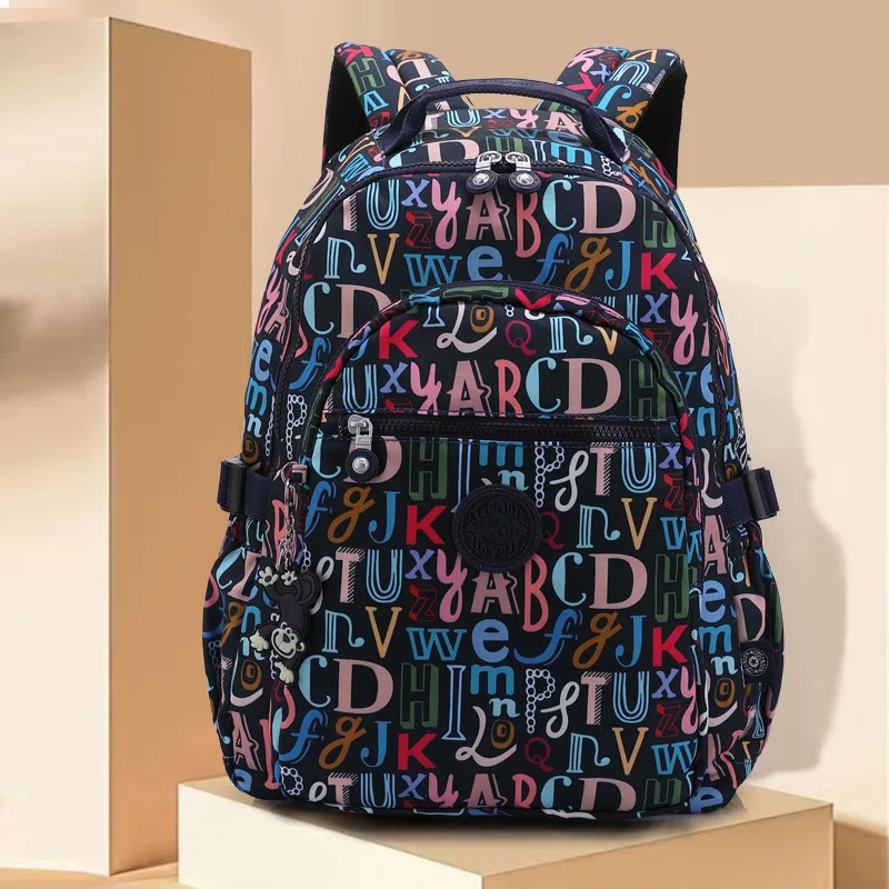 

TEGAOTE School bag for Teenager Girl Backpack Floral Printing Leisure Backpack Student Baggage Women Leisure Travel Bag Rucksack