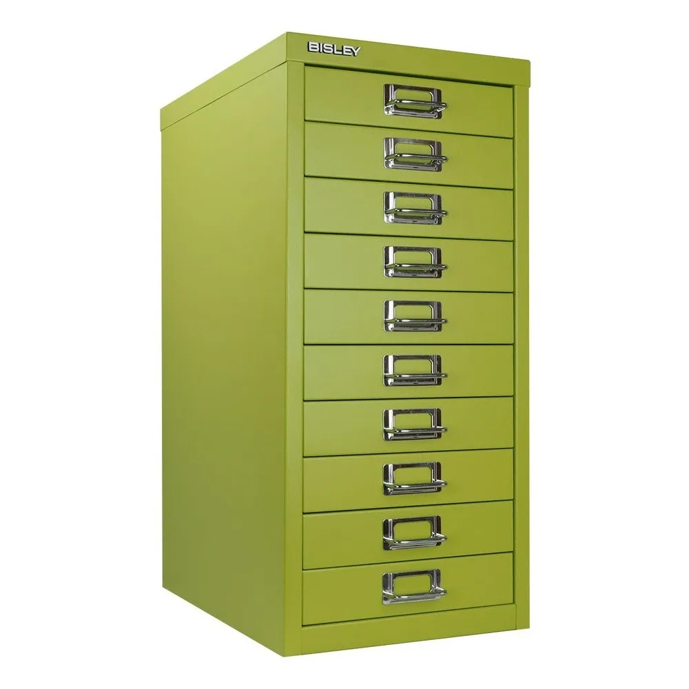 10 Drawer Steel MultiDrawer Cabinet Green by