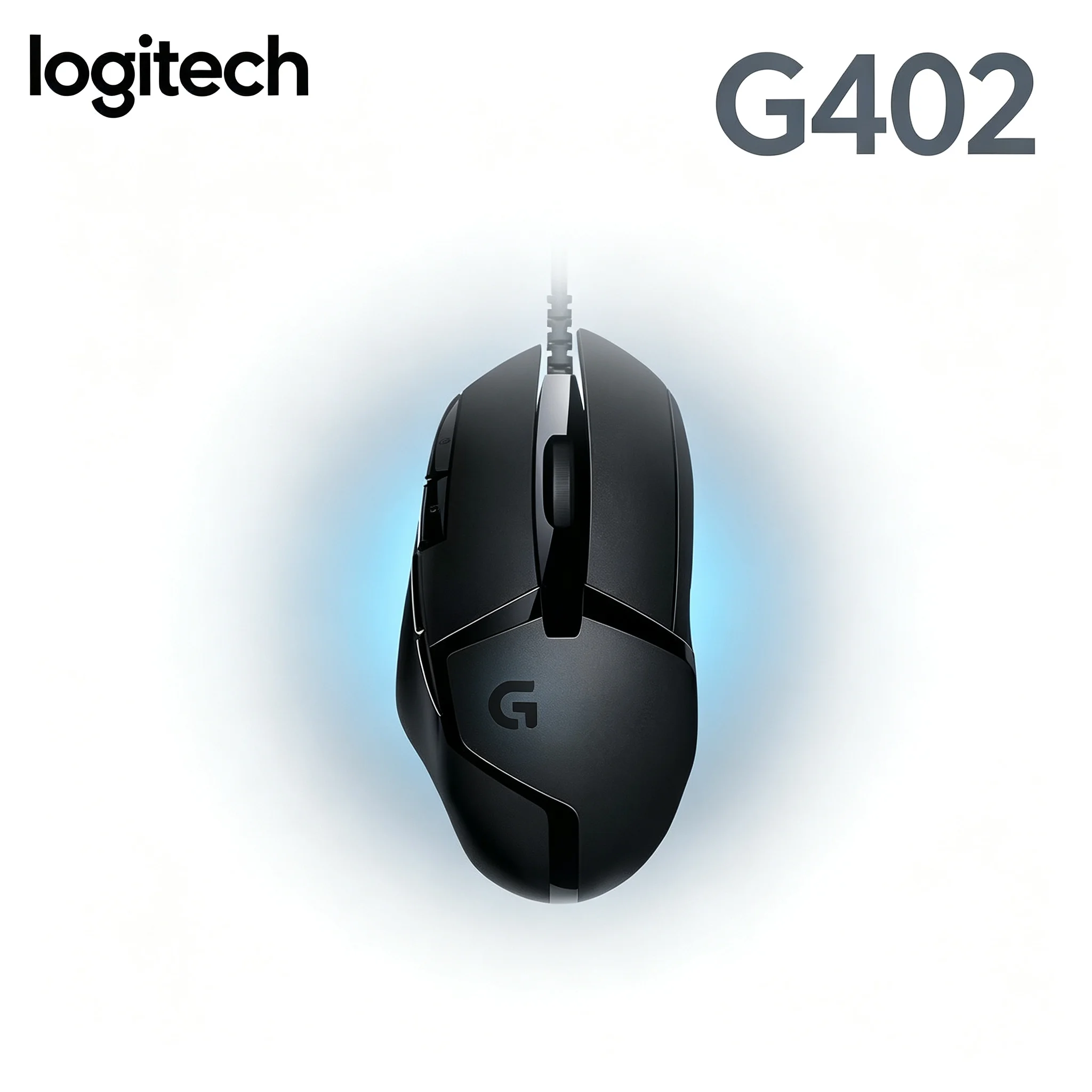 Logitech G402 USB Wired Gaming Mouse High Accuracy Optical Sensor 8 Function Buttons Durable Mice for Game and Daily Use