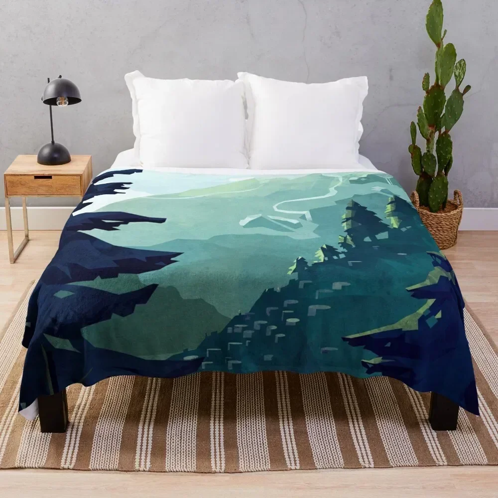 

Canadian Mountain Throw Blanket Cozy Throw Blanket for Bed Sofa Chair