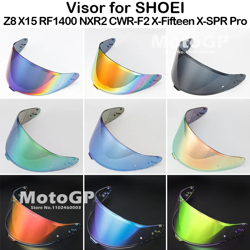 

For SHOEI RF1400 NXR2 CWR-F2 CWR-F2R Z8 X15 X-Fifteen X-SPR Pro Helmet Visor Lens Shield Sunscreen Windshield Uv Protection Moto