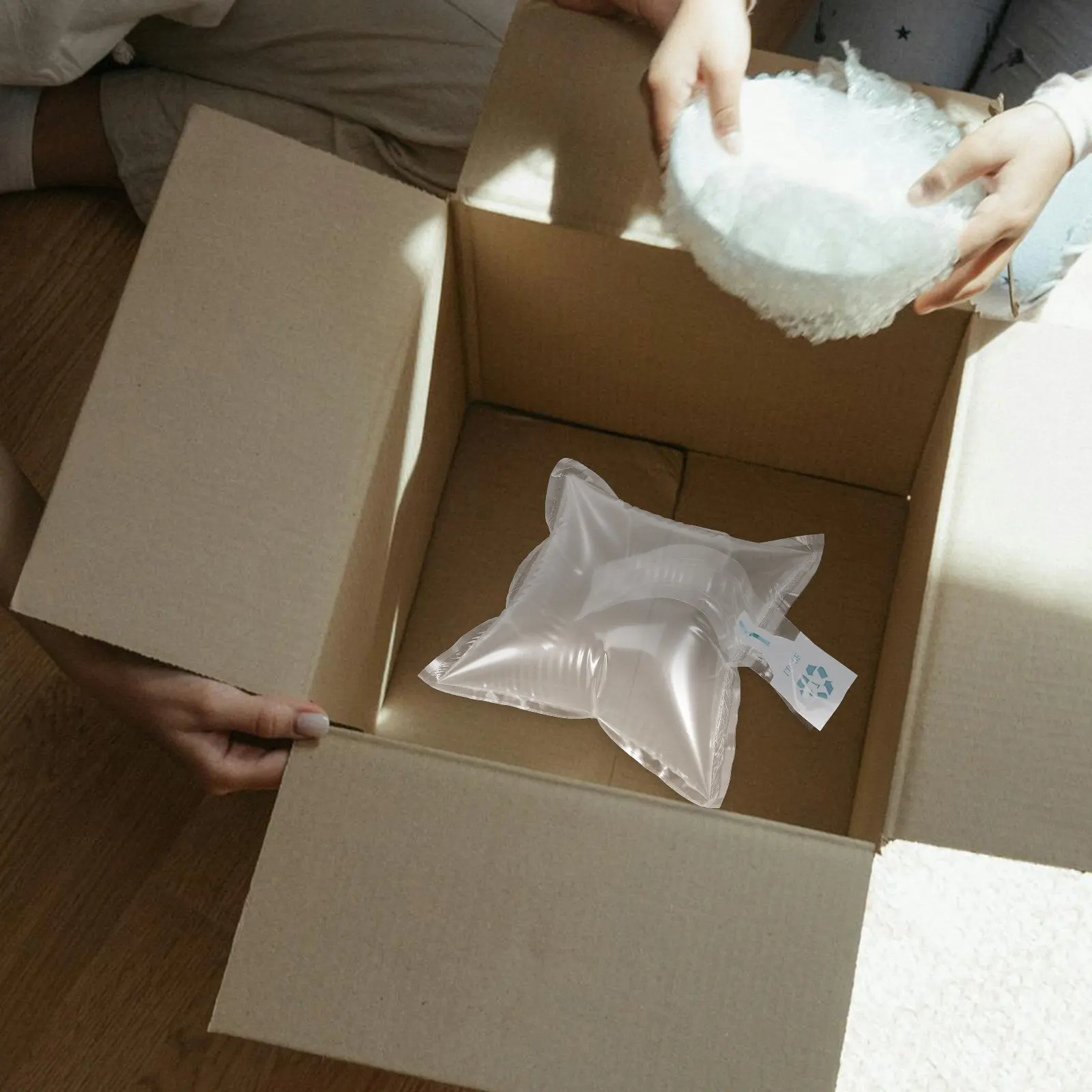 100Pcs Anti-Shock Air Packaging Bags Inflatable Protection Cushioning Packing Airbags for Shipping Packaging Inserts to Keep