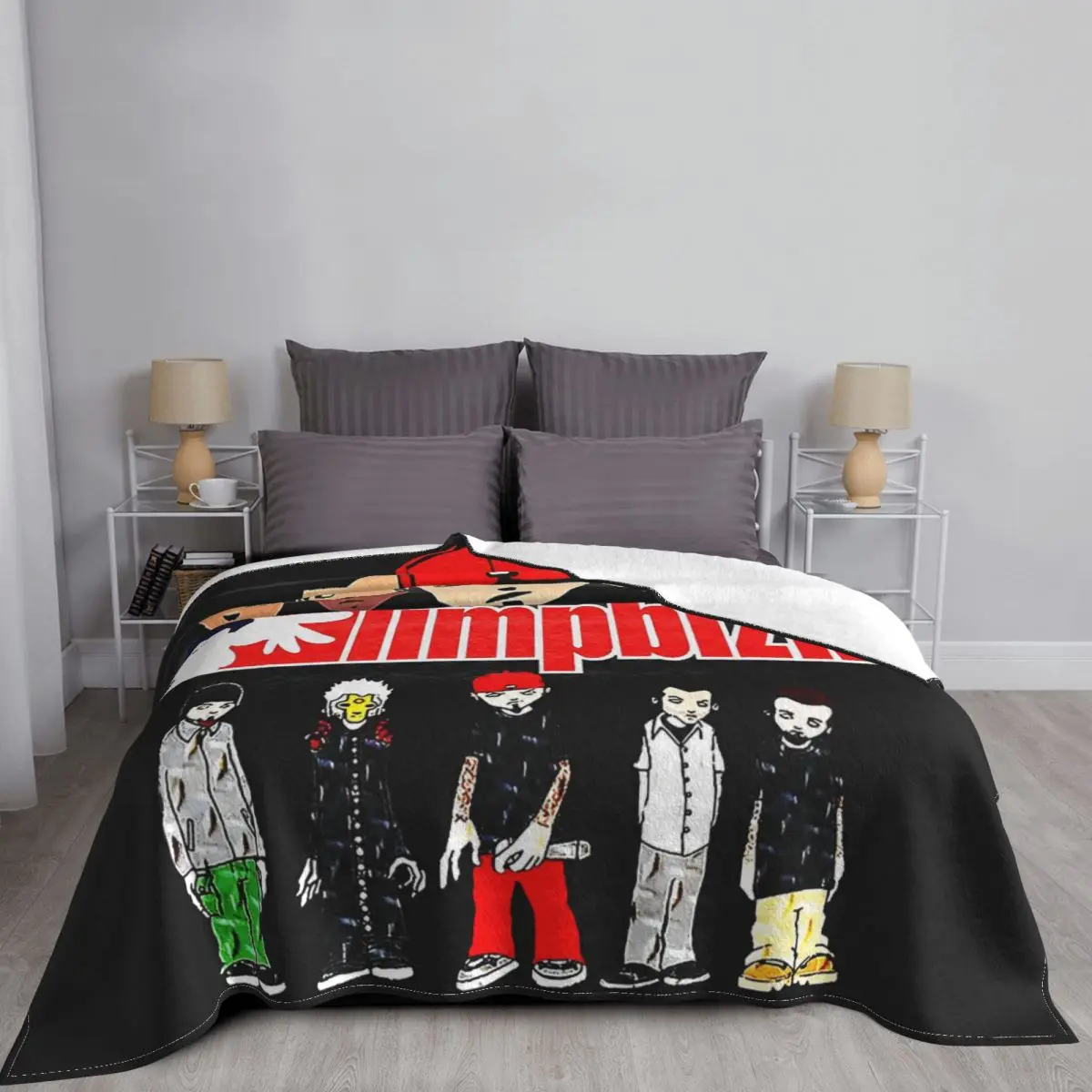 Limp Bizkit Band Blankets Flannel Decoration Multifunction Lightweight Thin Throw Blanket for Bedding Couch Bedspreads