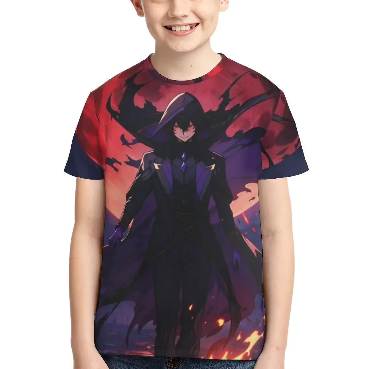 

Anime Eminence In Shadow T Shirt - Short Sleeve Crew Neck Soft Fitted Tee Shirts for Teen Girl & Boy