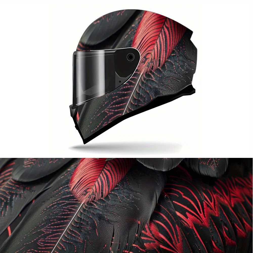 decalques-de-capacete-integral-com-pena-preta-e-padrao-vermelho-–-pvc-duravel-e-a-prova-d'agua-capacete-de-corrida-de-motocicleta-autoadesivo