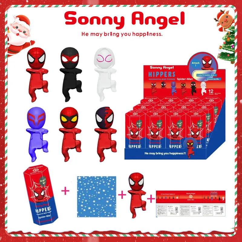 Sonny Angel Spider-Man Series Blind Box Surprise Peripheral Toys Mini Cute Anime Figures Customized Model Toy Kid Christmas Gift