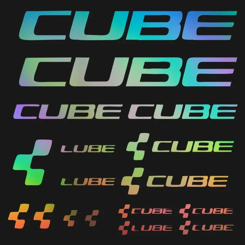 

Наклейки для велосипедной рамы CUBE, декоративные наклейки для самостоятельной тюнинга, гоночные наклейки, солнцезащитные водонепроницаемые наклейки для велосипедов и автомобилей