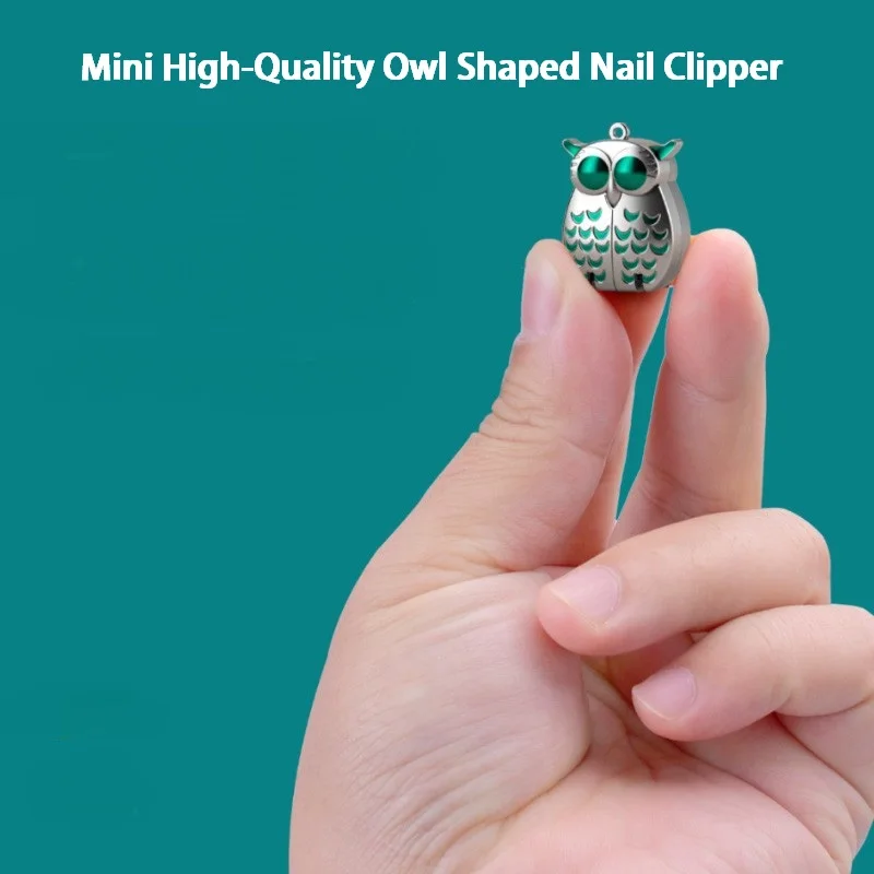 

Мини-складная машинка для стрижки ногтей из нержавеющей стали в форме одной совы, портативный брелок для маникюра, триммер для маникюра, машинки для стрижки ногтей на ногах, домашнее использование